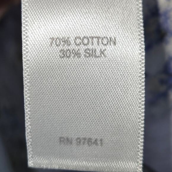 J. Jill Long Sleeve Floral Button Down Silk Blend Top. Size Medium. - Picture 7 of 7